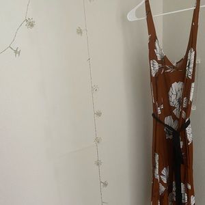 Ava & Viv Floral Midi Dress Plus Size